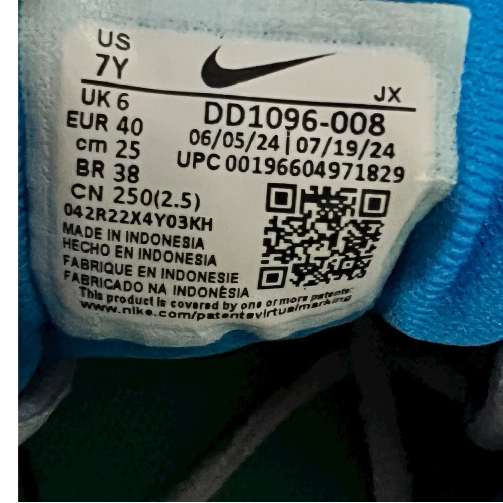 Nike Revolution 6 NN (GS) Cool Grey and Photo Blue Running Shoes New no box - Picture 11 of 12